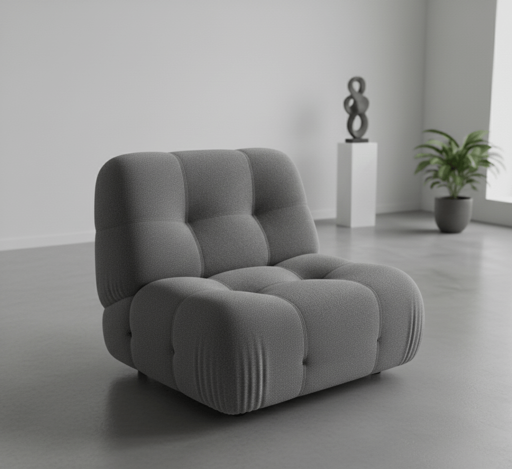 Sofá vintage antes de restauración